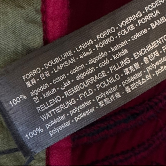 Zara Embroidered Boho Chic Jacket Coat Quilted Multicolor XS Oversized Floral - Picture 9 of 9